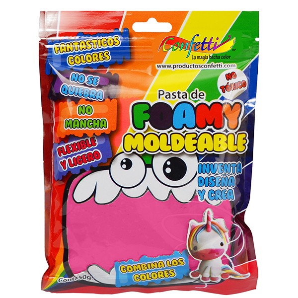 FOAMY MOLDEABLE C/50G ROSA PASTEL